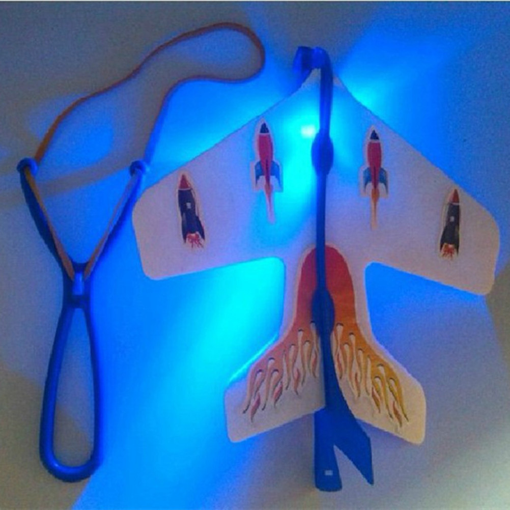 4Pcs LED Light Airplane Glider - Catapult Launcher Toy ulasan dan harga