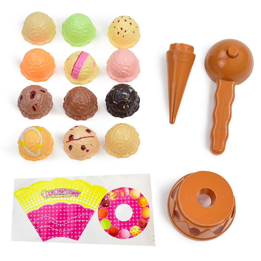 Children's Ice Cream Stacking  - Kids Toys Kitchen Set ulasan dan harga